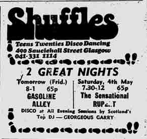 Shuffles advert